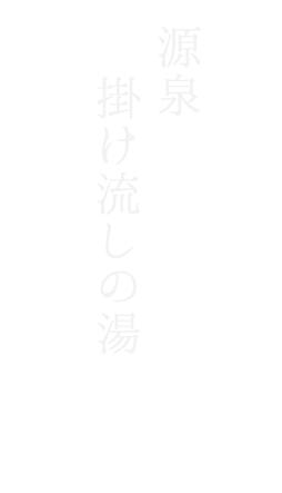 源泉掛け流しの湯